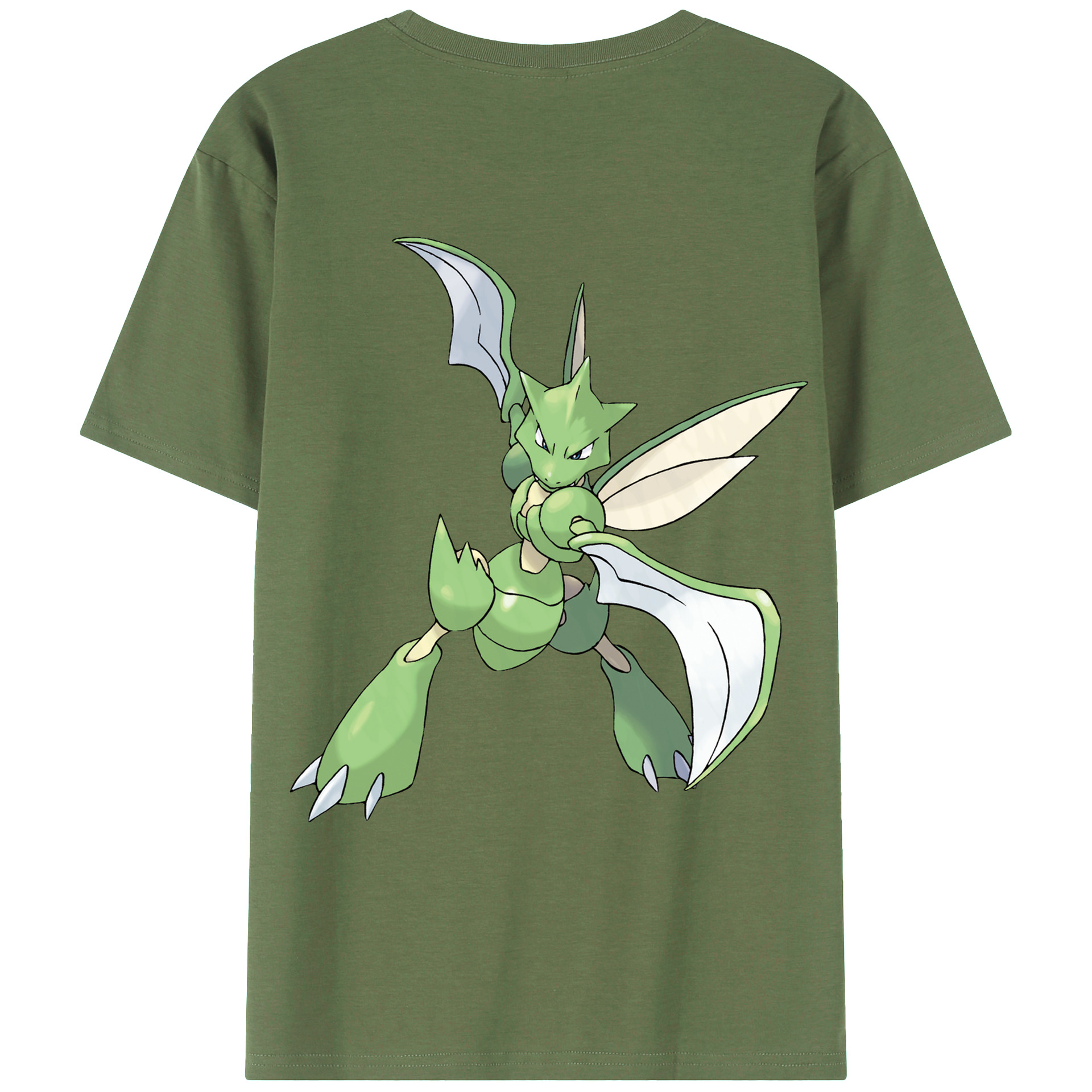 （画像用） ポケットモンスター Pokémon 綿100％ メンズ半袖Tシャツ（バックプリント） 通気性